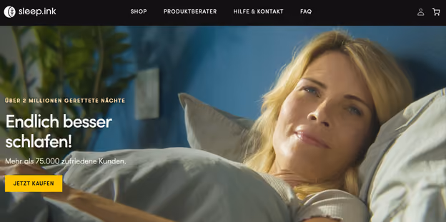 sleep.ink — Beratung für E-Commerce Start-up screenshot