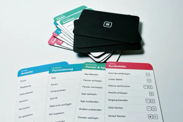 Photo of the original business card like shortcards printed on paper