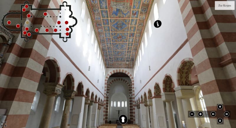 Virtual tour through a UNESCO World Heritage cathedral screenshot