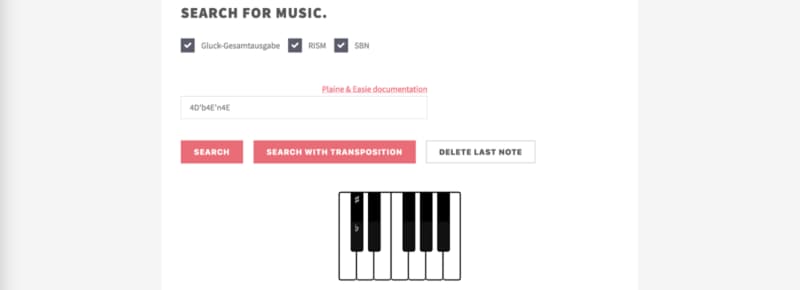 IncipitSearch — Portal for melody search screenshot
