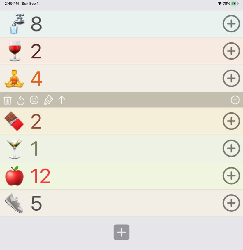 UpMoji — Habit tracker for iOS and Apple Watch screenshot